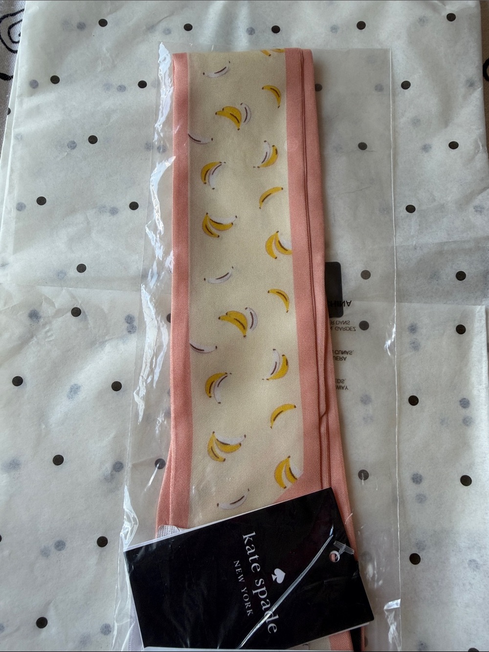 🍌 KATE SPADE Bold Bananas Skinny Scarf 🍌 NWT 🍌